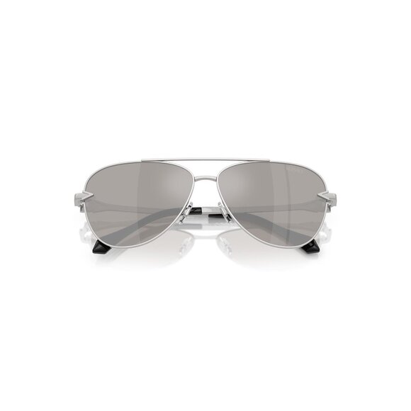 New VERSACE Silver Aviator VE2283 1000/6G Sunglasses Women - Picture 4 of 6